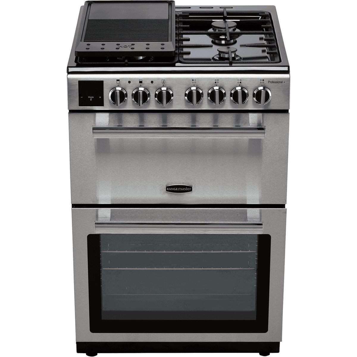 Rangemaster Professional Plus 60 PROPL60DFFSS-C Dual Fuel Cooker - Stainless Steel - Chrome - A-A Rated