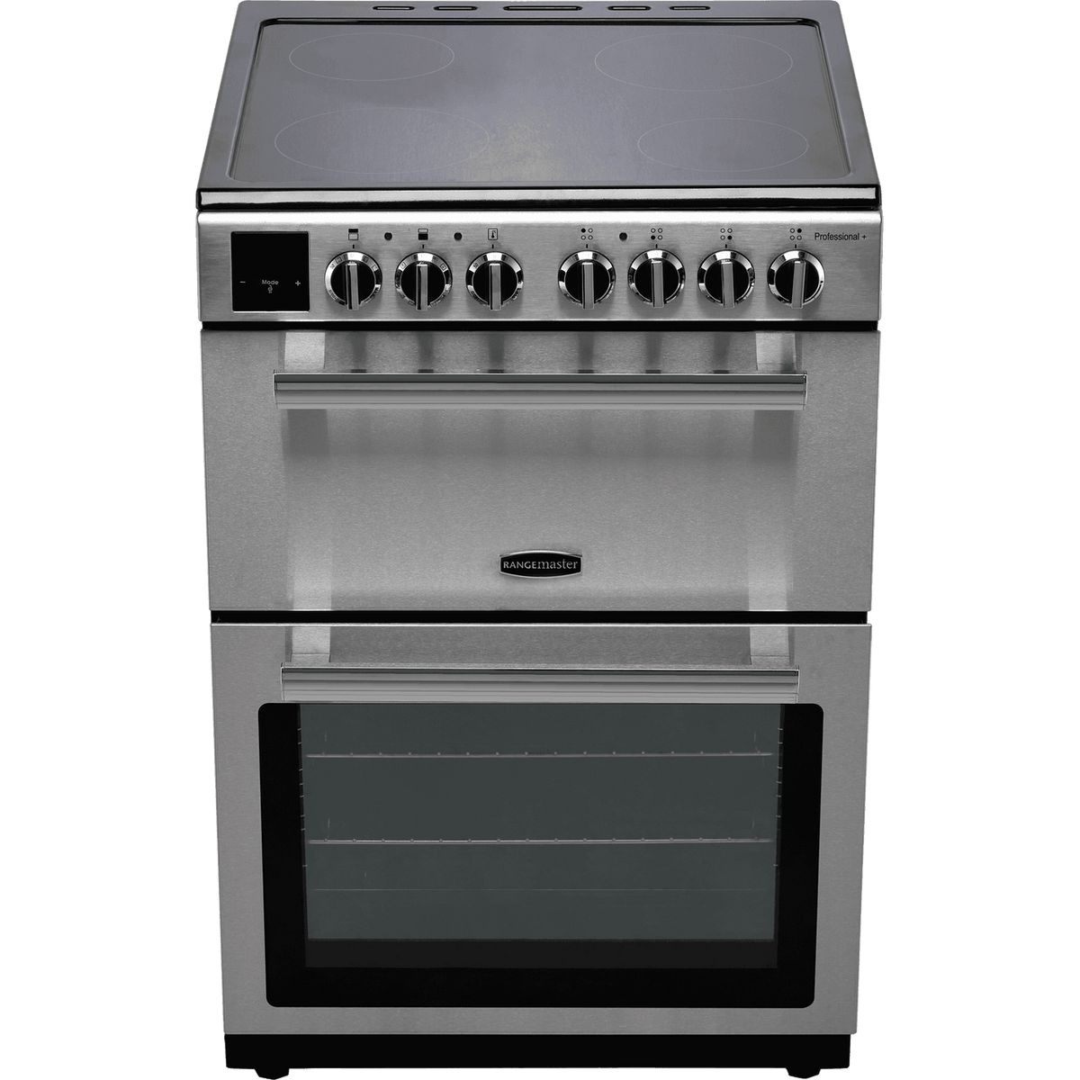 Rangemaster Professional Plus 60 PROPL60ECSS-C Electric Cooker with Ceramic Hob - Stainless Steel - Chrome - A-A Rated