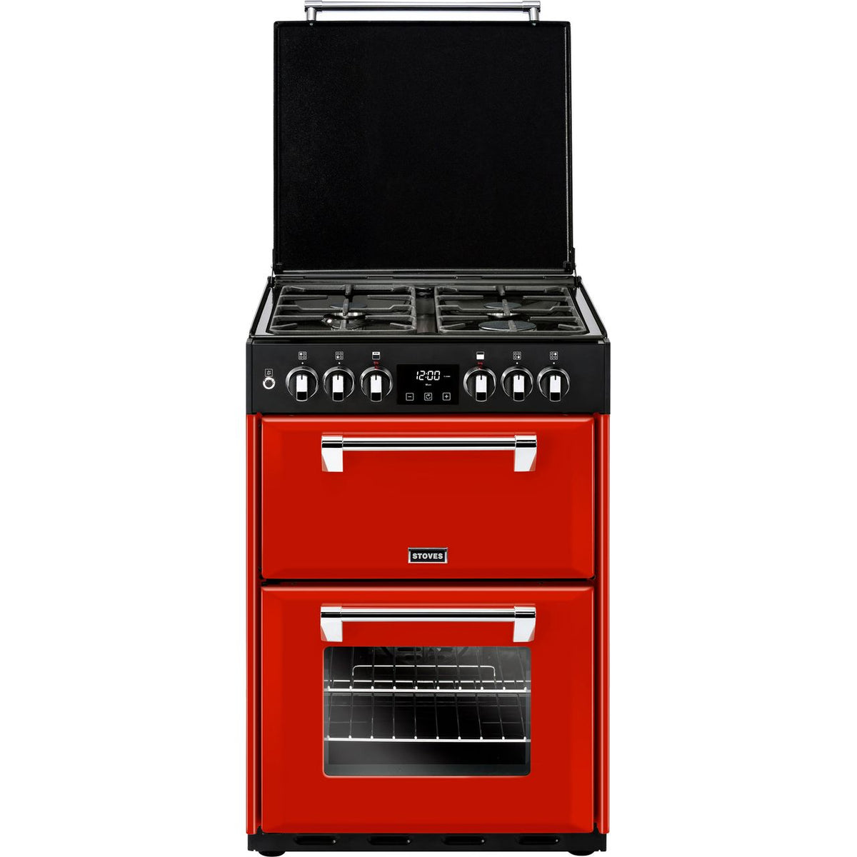 Stoves Richmond600DF 60cm Dual Fuel Cooker - Hot Jalapeno - A-A Rated