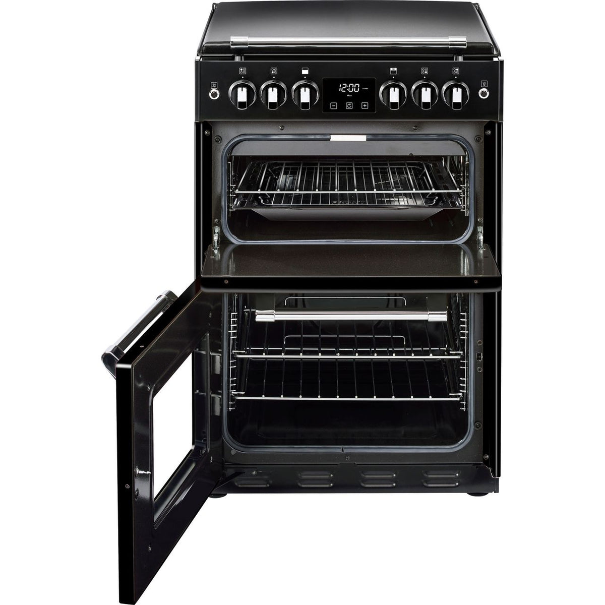 Stoves Richmond600G 60cm Gas Cooker with Full Width Electric Grill - Black - A+-A Rated