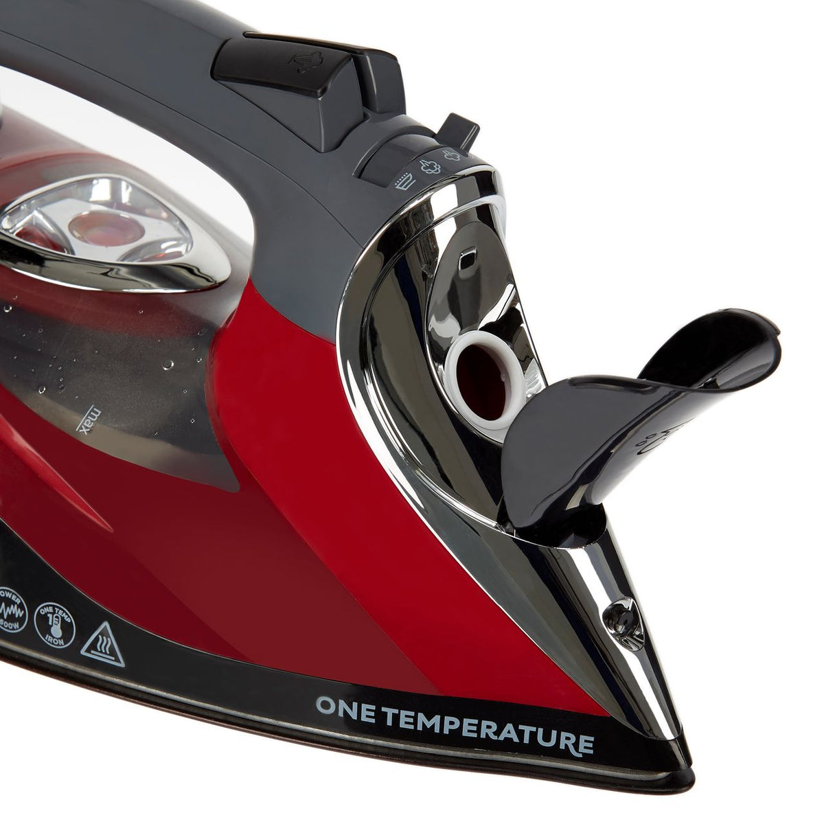 Russell Hobbs One Temperature 25090 2600 Watt Iron -Red - Black