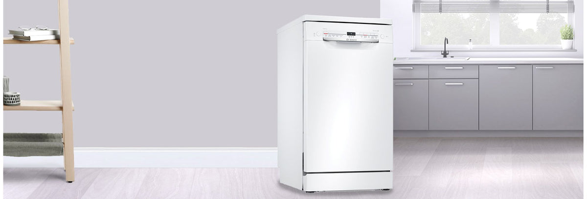 Bosch Series 2 SPS2IKW04G Wifi Connected Slimline Dishwasher - White - F Rated