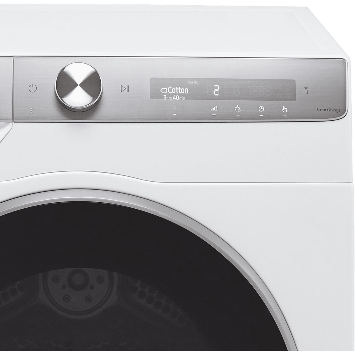 Samsung Series 9 OptimalDry™ DV90T8240SH Wifi Connected 9Kg Heat Pump Tumble Dryer - White - A+++ Rated