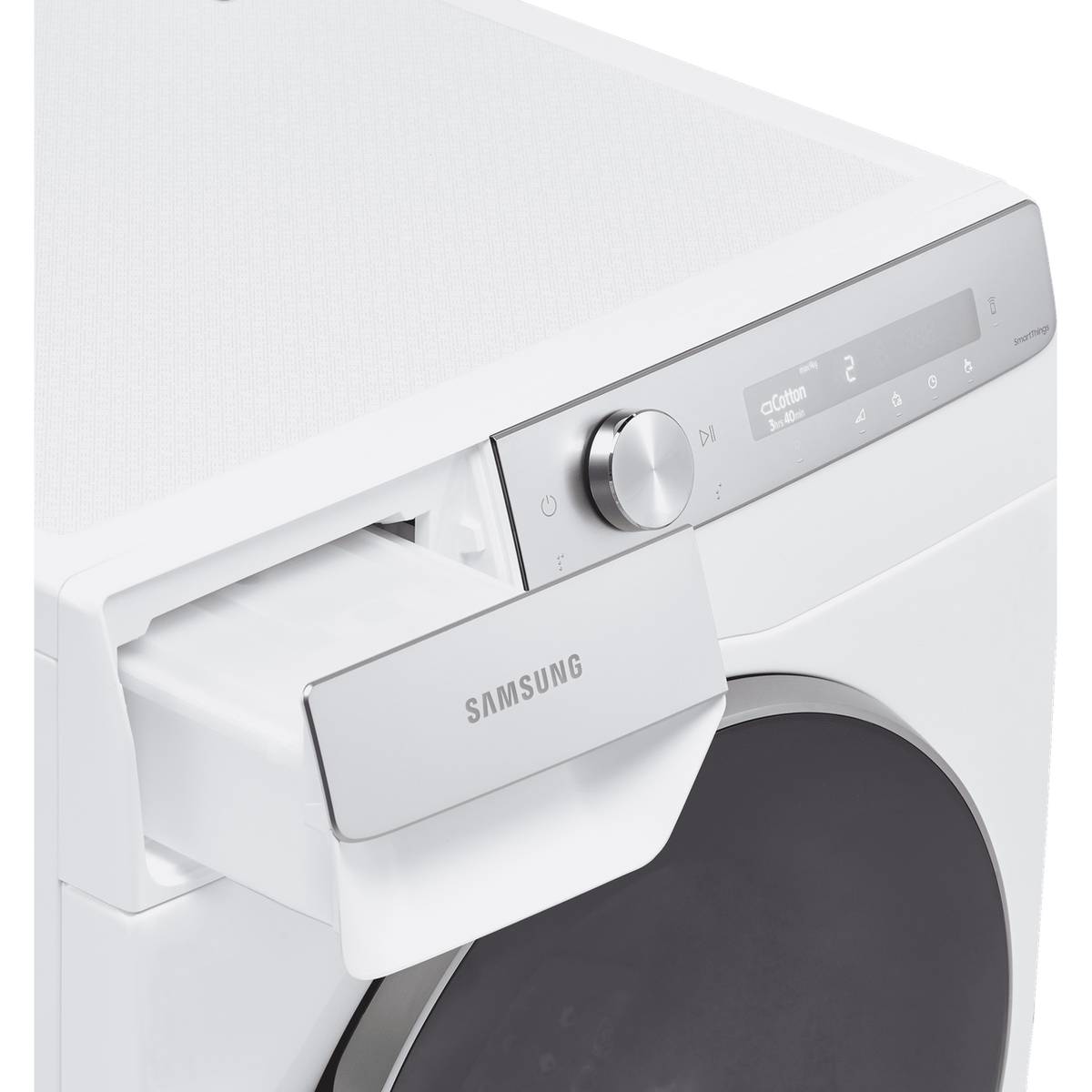 Samsung Series 9 OptimalDry™ DV90T8240SH Wifi Connected 9Kg Heat Pump Tumble Dryer - White - A+++ Rated