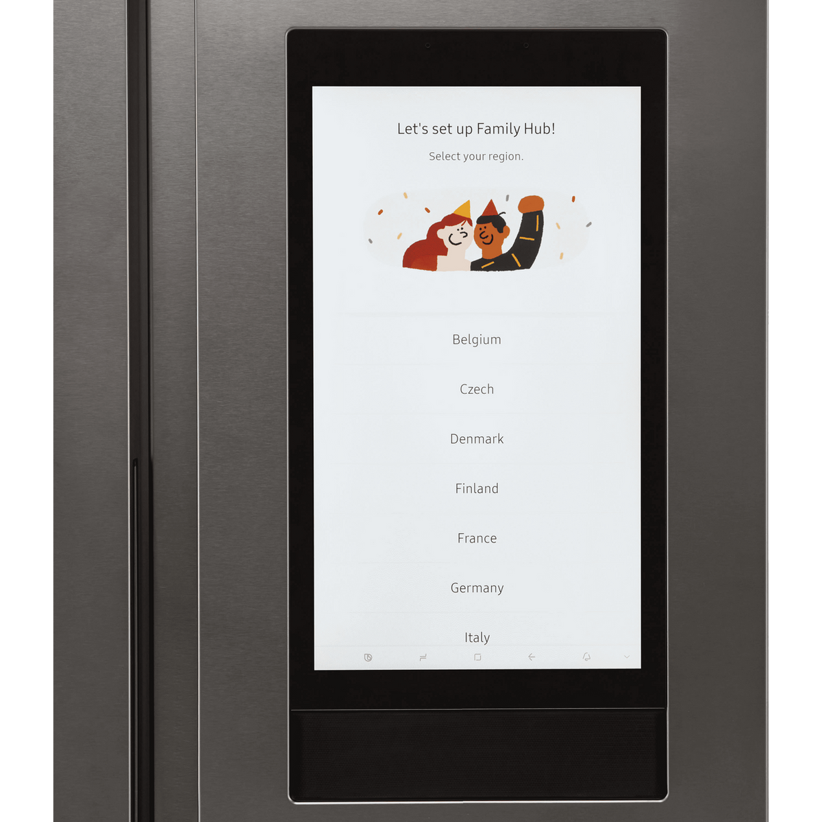 Samsung Family Hub™ RS6HA8891SL Wifi Connected Plumbed American Fridge Freezer with Family Hub™, Digital Inverter Compressor, Plumbed Water Dispenser