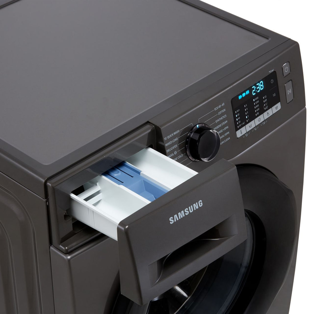 Samsung Series 5 ecobubble™ WW80TA046AX 8kg Washing Machine with 1400 rpm - Graphite - B Rated