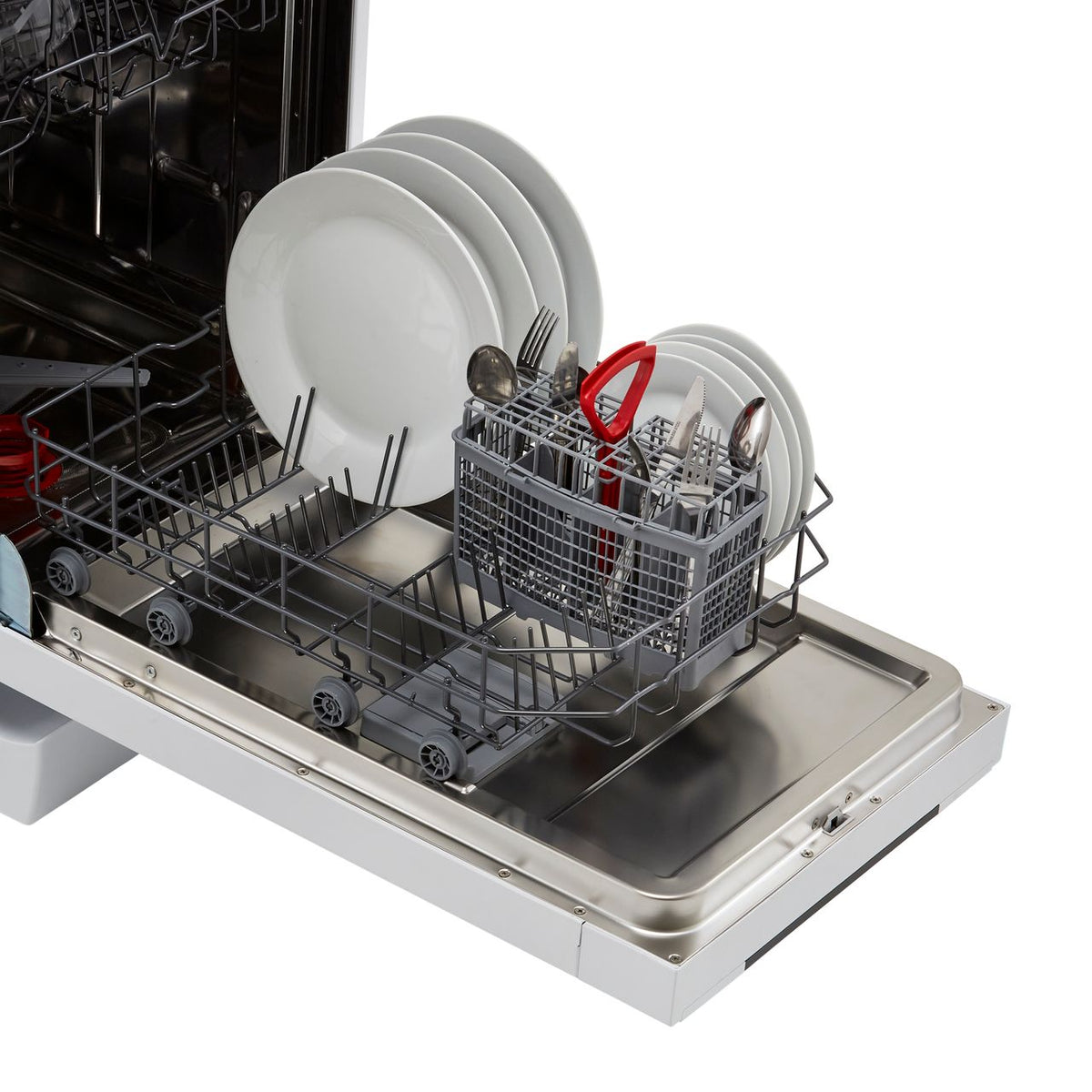 Sharp QW-NS1CF49EW-EN Slimline Dishwasher - White - E Rated