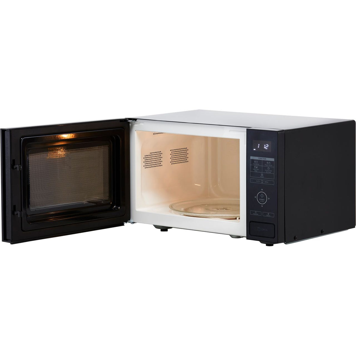 Sharp RBS232TB 23 Litre Microwave - Black Glass