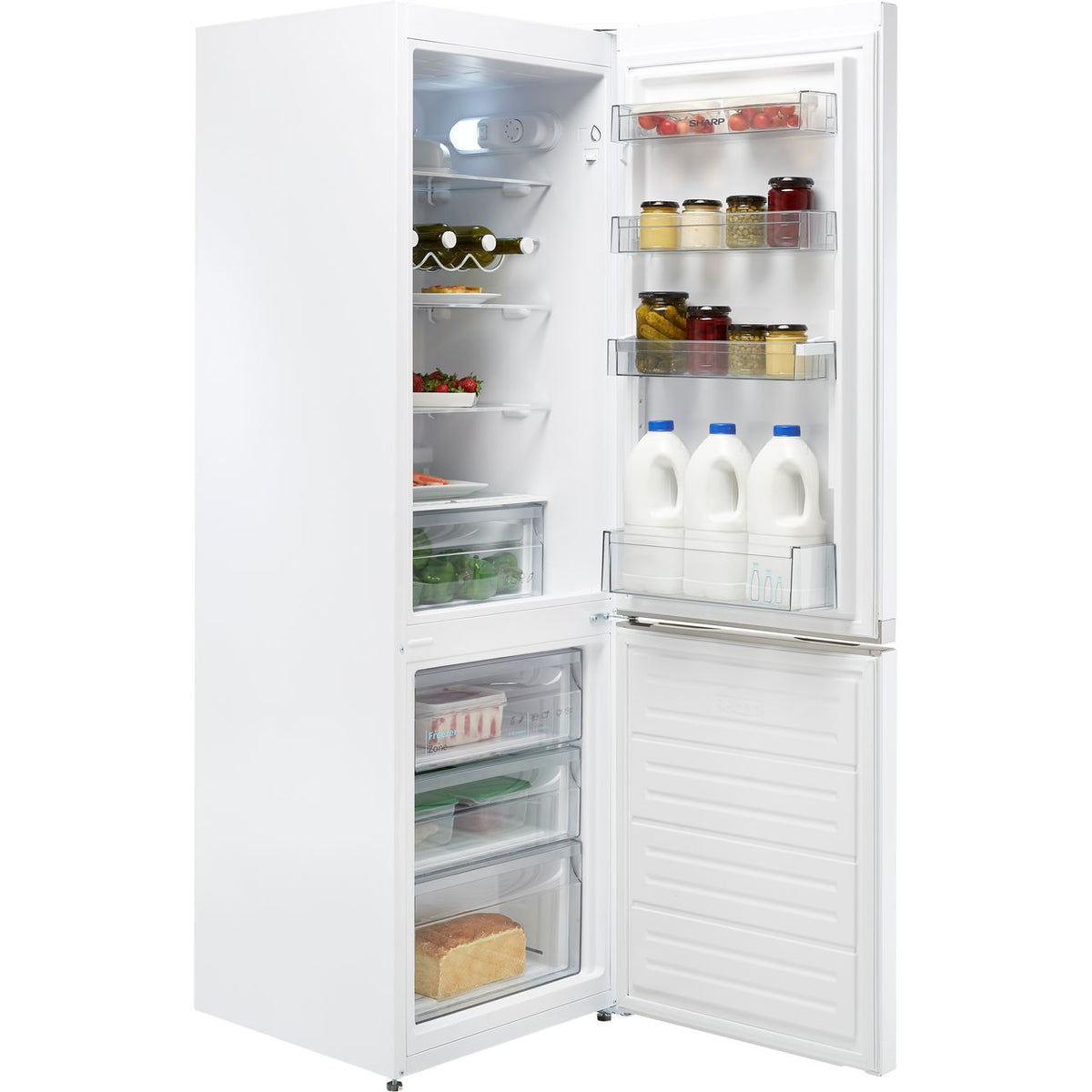 Sharp SJ-BB04DTXWF-EN 60-40 Fridge Freezer - White - F Rated