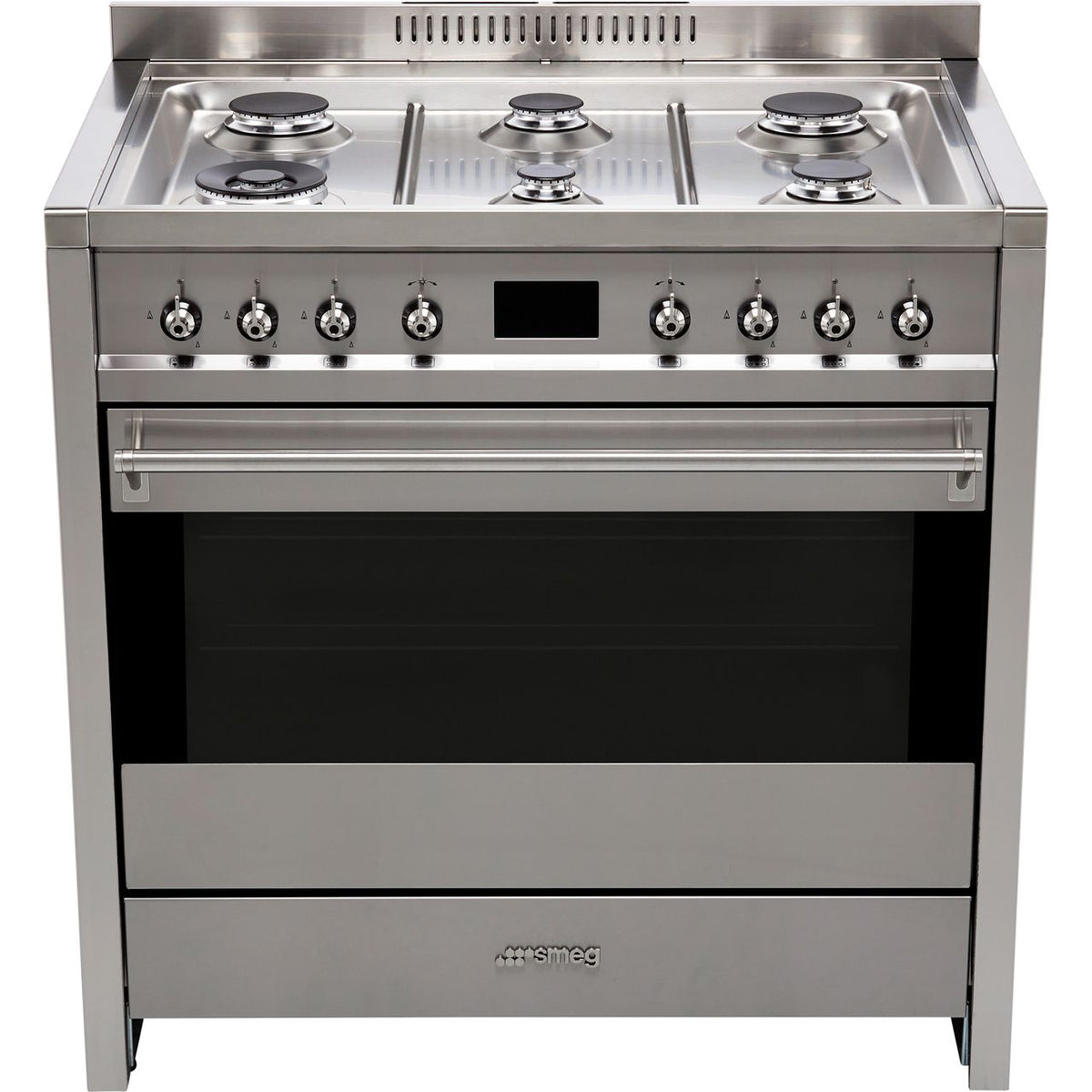 Smeg Opera A1-9 90cm Dual Fuel Range Cooker - Stainless Steel - A+ Rated