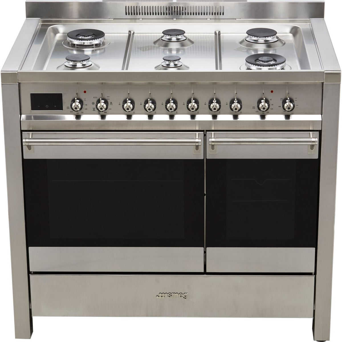 Smeg Opera A2-81 100cm Dual Fuel Range Cooker - Stainless Steel - A-B Rated