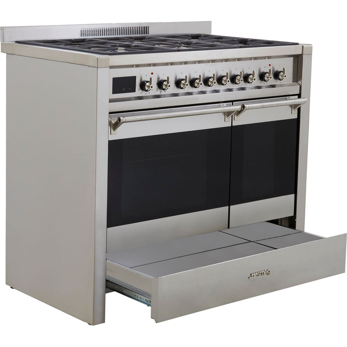 Smeg Opera A2-81 100cm Dual Fuel Range Cooker - Stainless Steel - A-B Rated