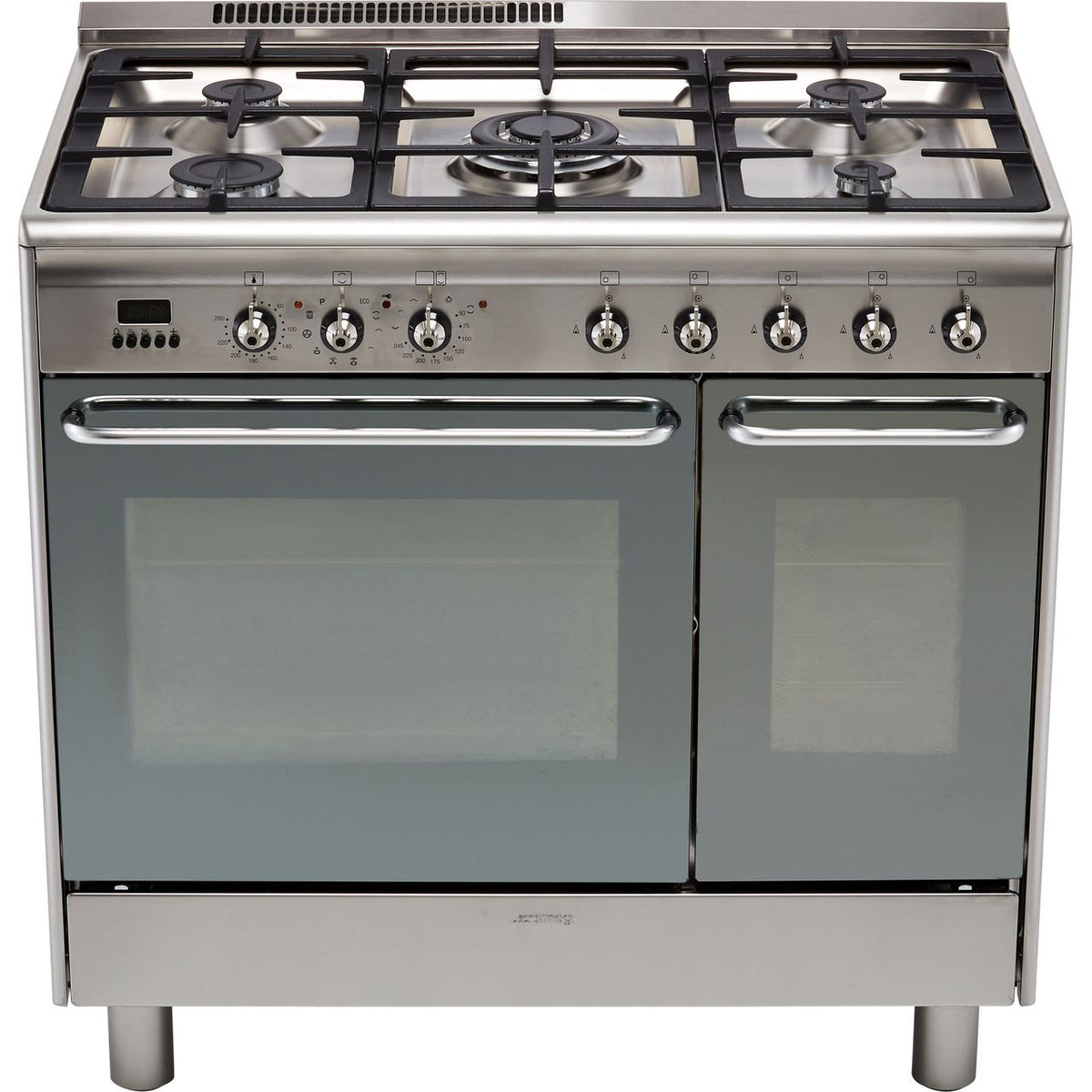 Smeg CG92PX9 90cm Dual Fuel Range Cooker - Stainless Steel - A-A Rated