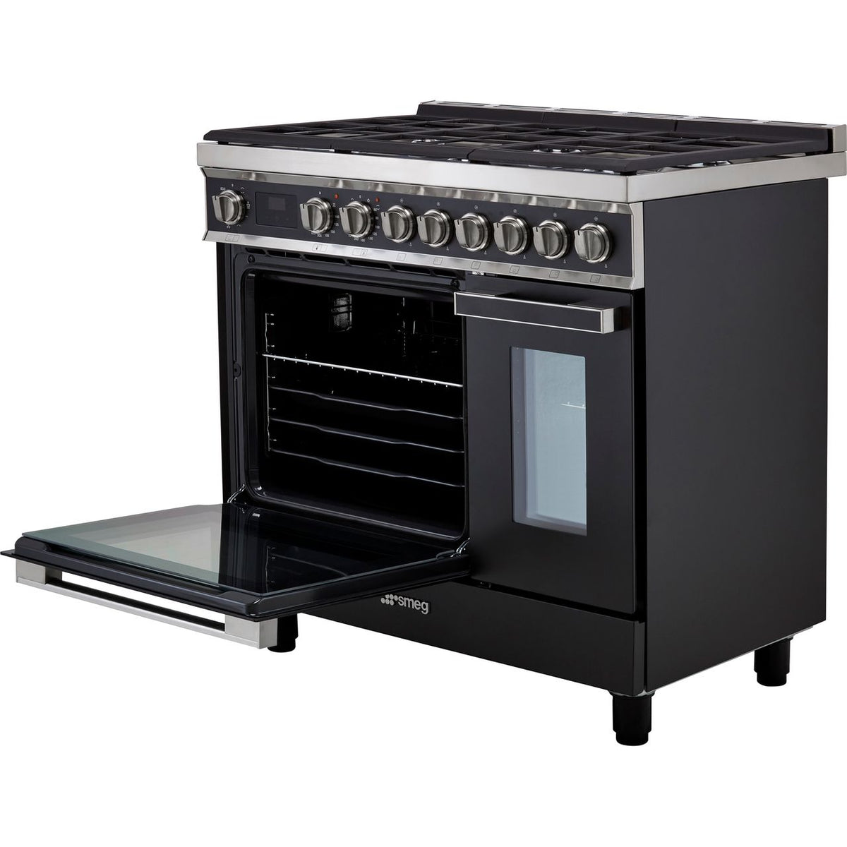 Smeg Portofino CPF92GMA Dual Fuel Range Cooker - Anthracite - A-A Rated