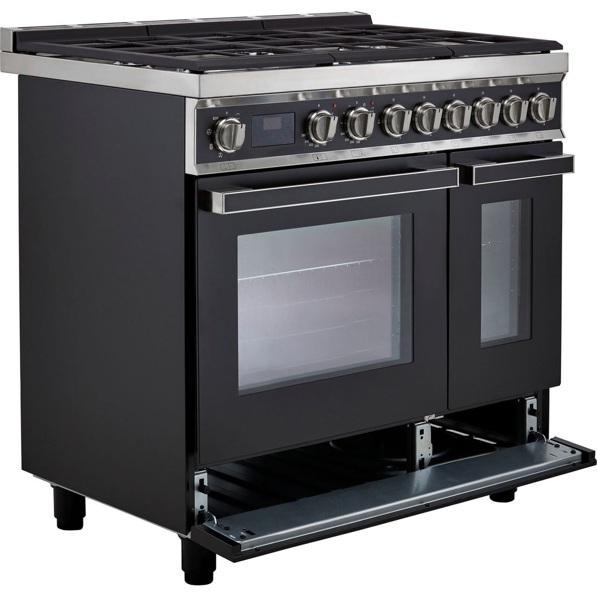 Smeg Portofino CPF92GMA Dual Fuel Range Cooker - Anthracite - A-A Rated