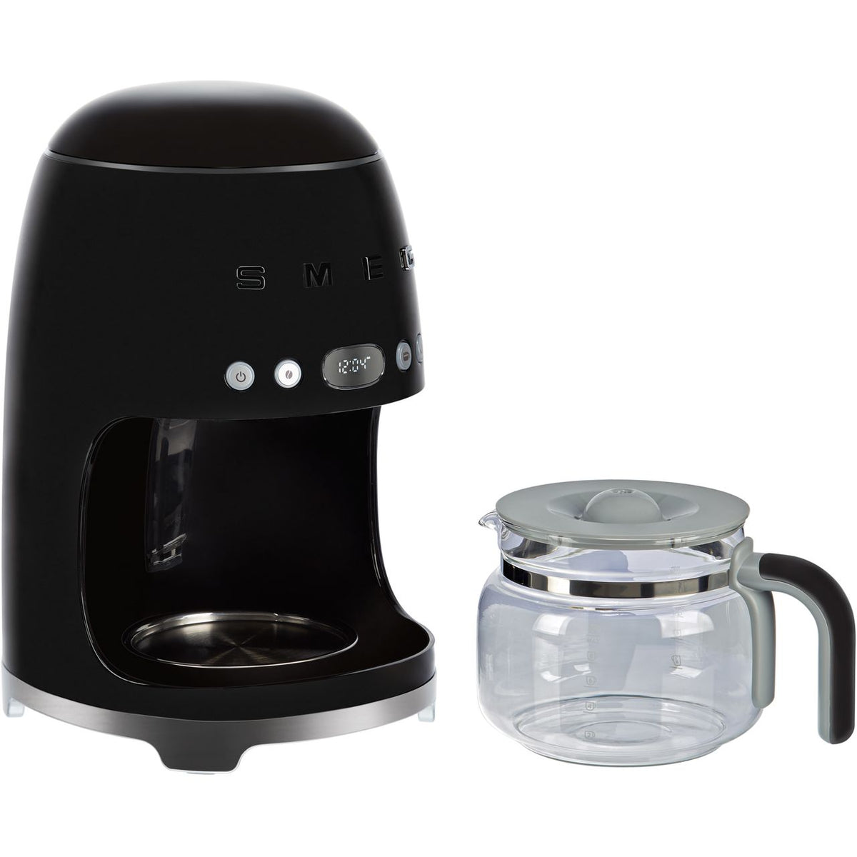 Smeg 50's Retro DCF02BLUK Filter Coffee Machine with Timer - Black