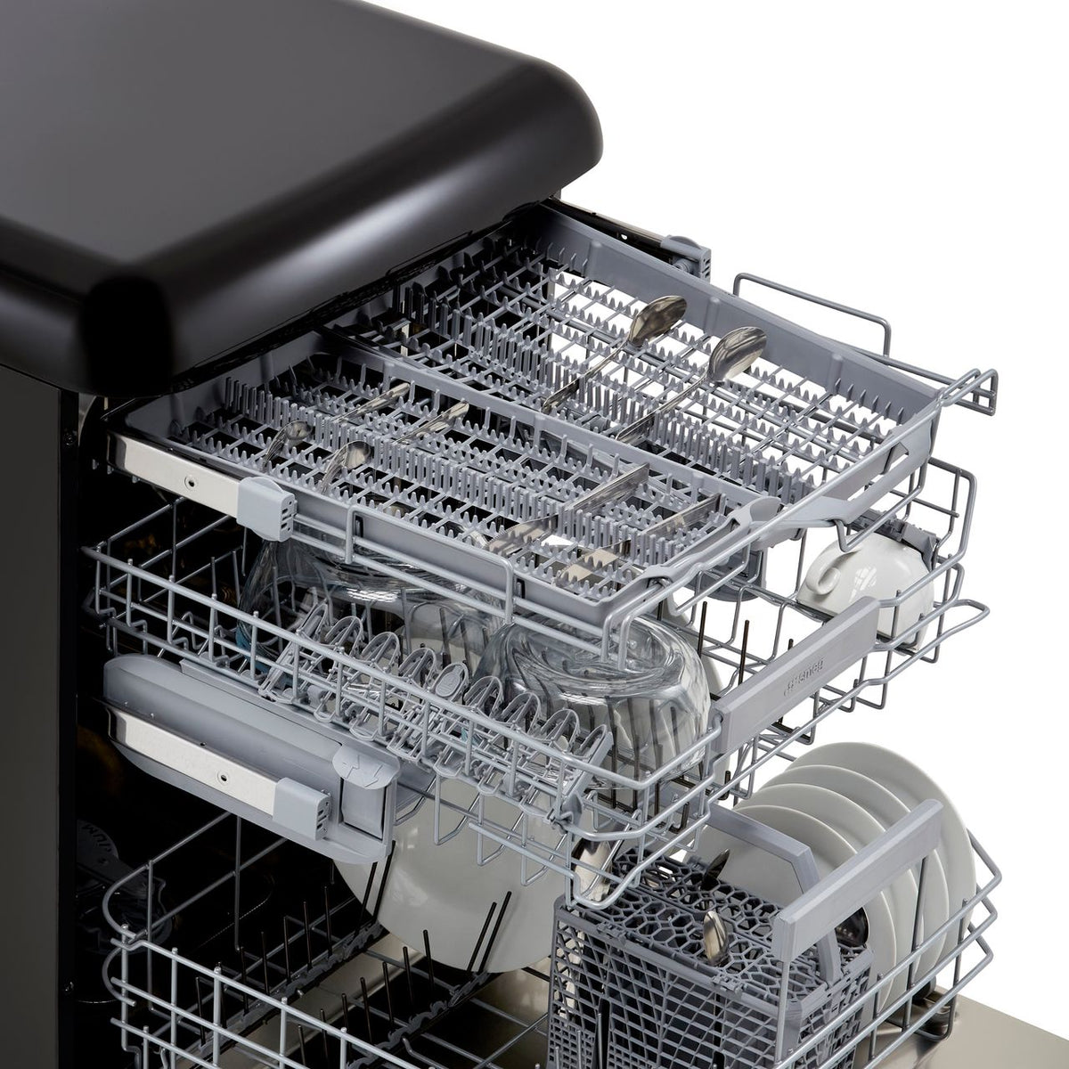 Smeg DFFABBL Standard Dishwasher - Black - B Rated