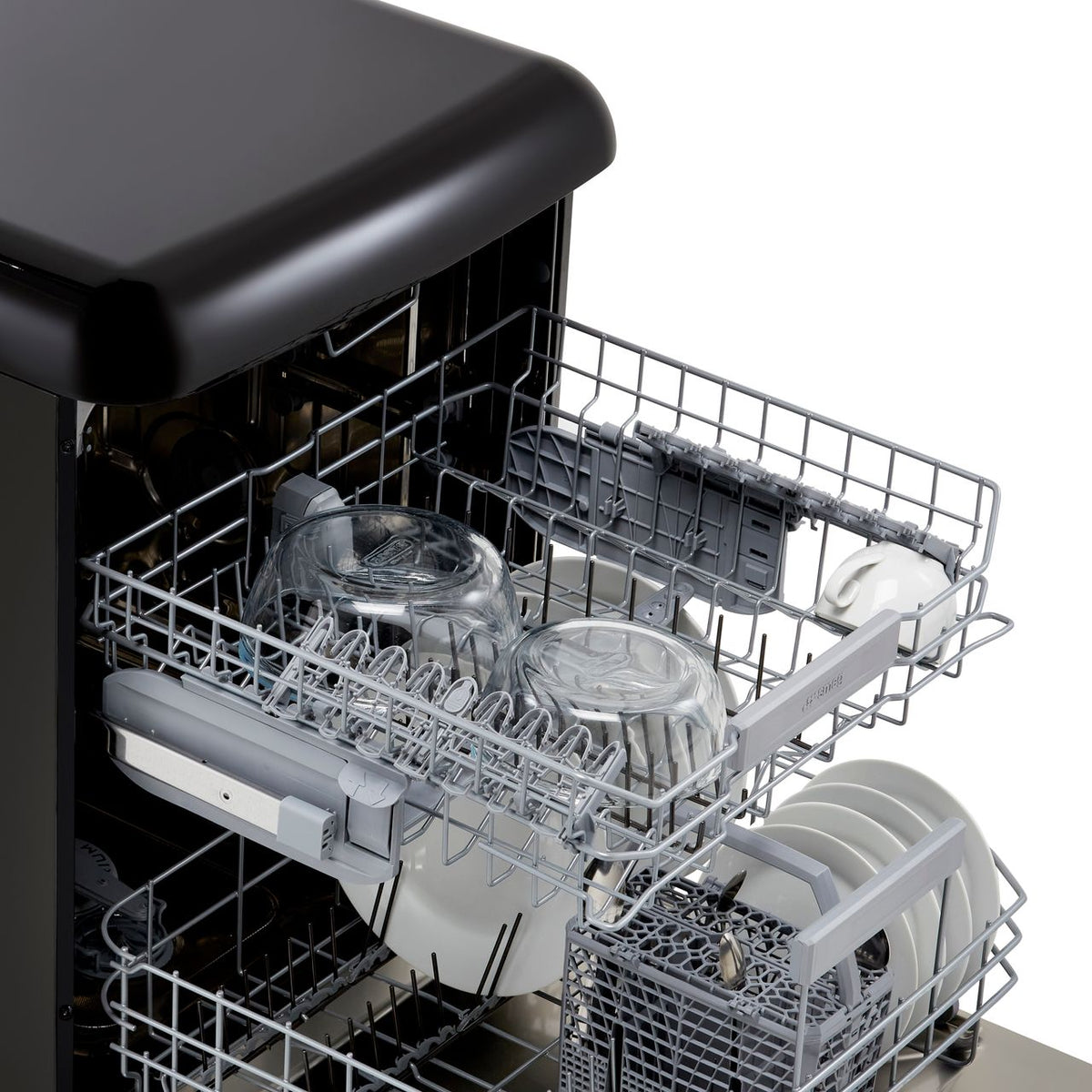 Smeg DFFABBL Standard Dishwasher - Black - B Rated