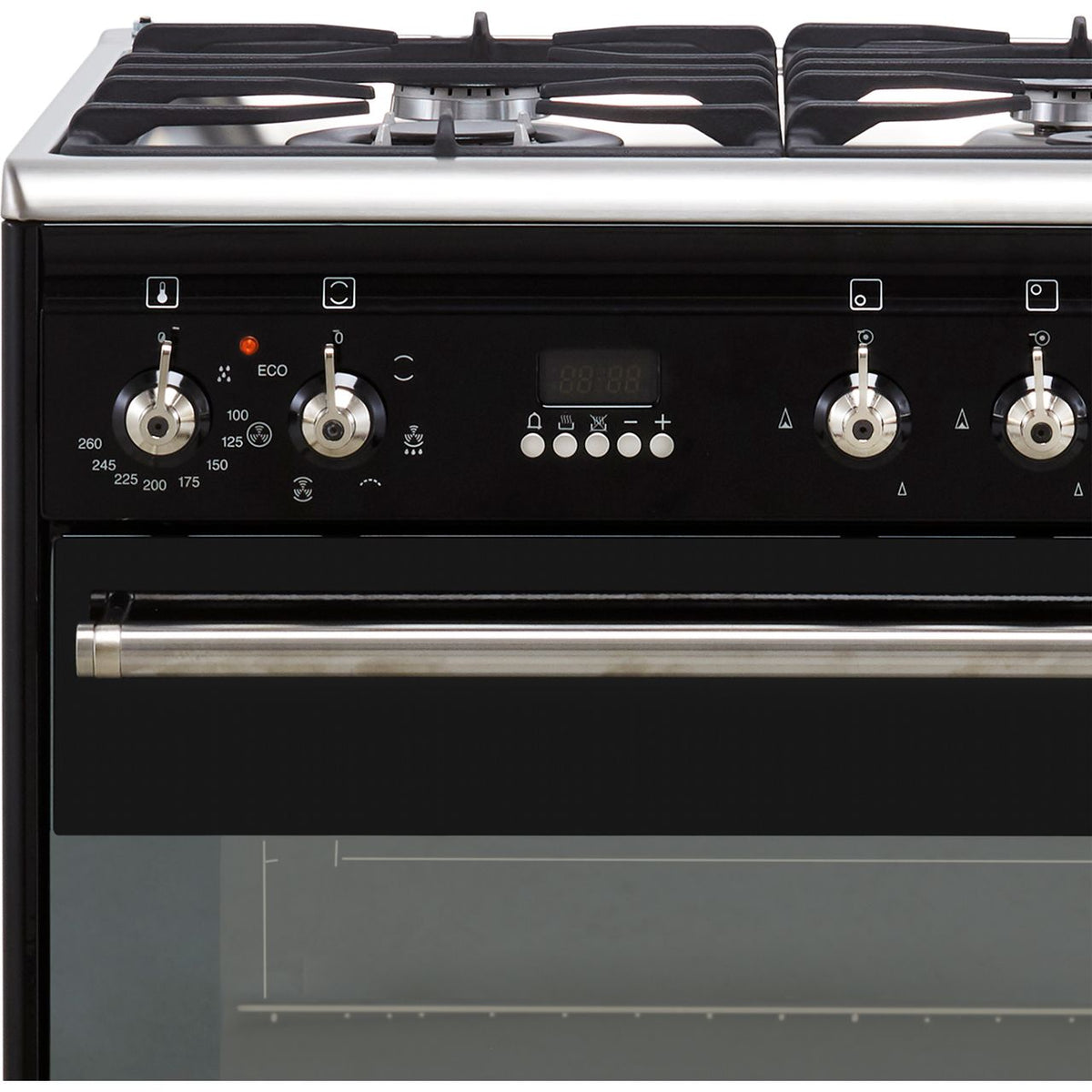 Smeg Concert SUK61MBL9 60cm Dual Fuel Cooker - Black - A Rated