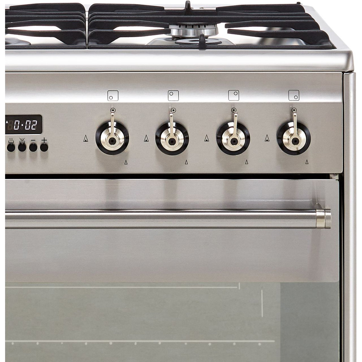 Smeg Concert SUK61MX9 60cm Dual Fuel Cooker - Stainless Steel - A Rated