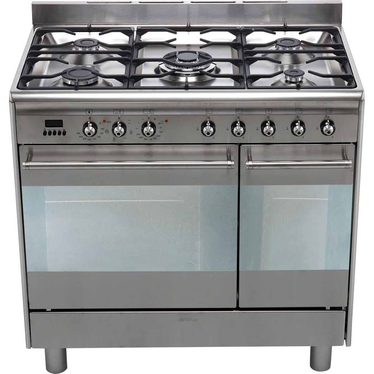 Smeg Concert SUK92MX9-1 90cm Dual Fuel Range Cooker - Stainless Steel - A-A Rated