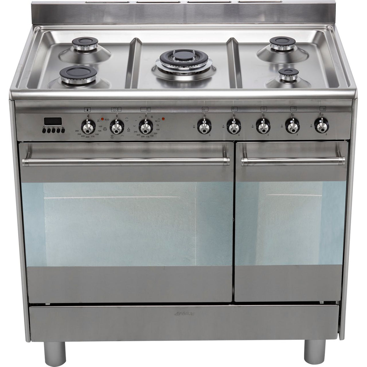 Smeg Concert SUK92MX9-1 90cm Dual Fuel Range Cooker - Stainless Steel - A-A Rated