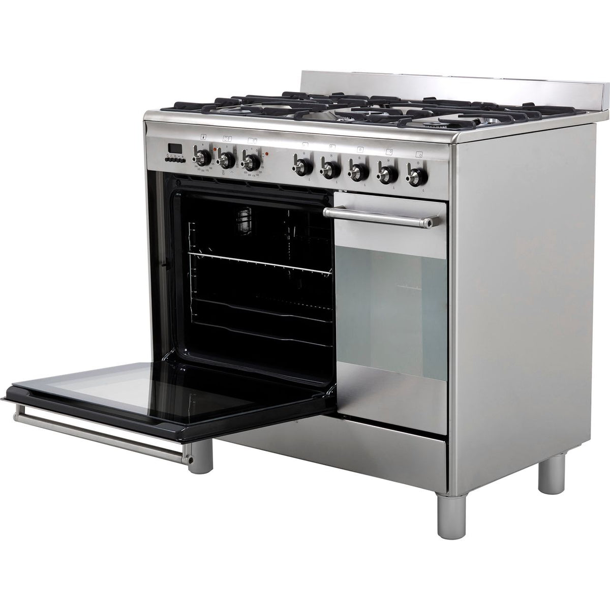 Smeg Concert SUK92MX9-1 90cm Dual Fuel Range Cooker - Stainless Steel - A-A Rated