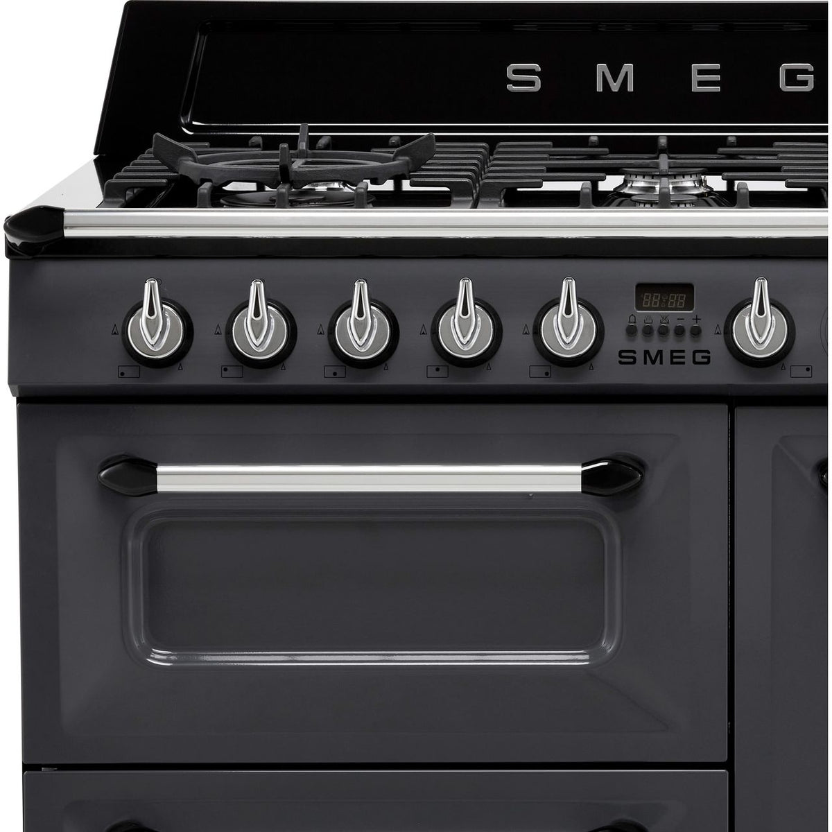 Smeg Victoria TR103GR 100cm Dual Fuel Range Cooker - Slate - A-B Rated