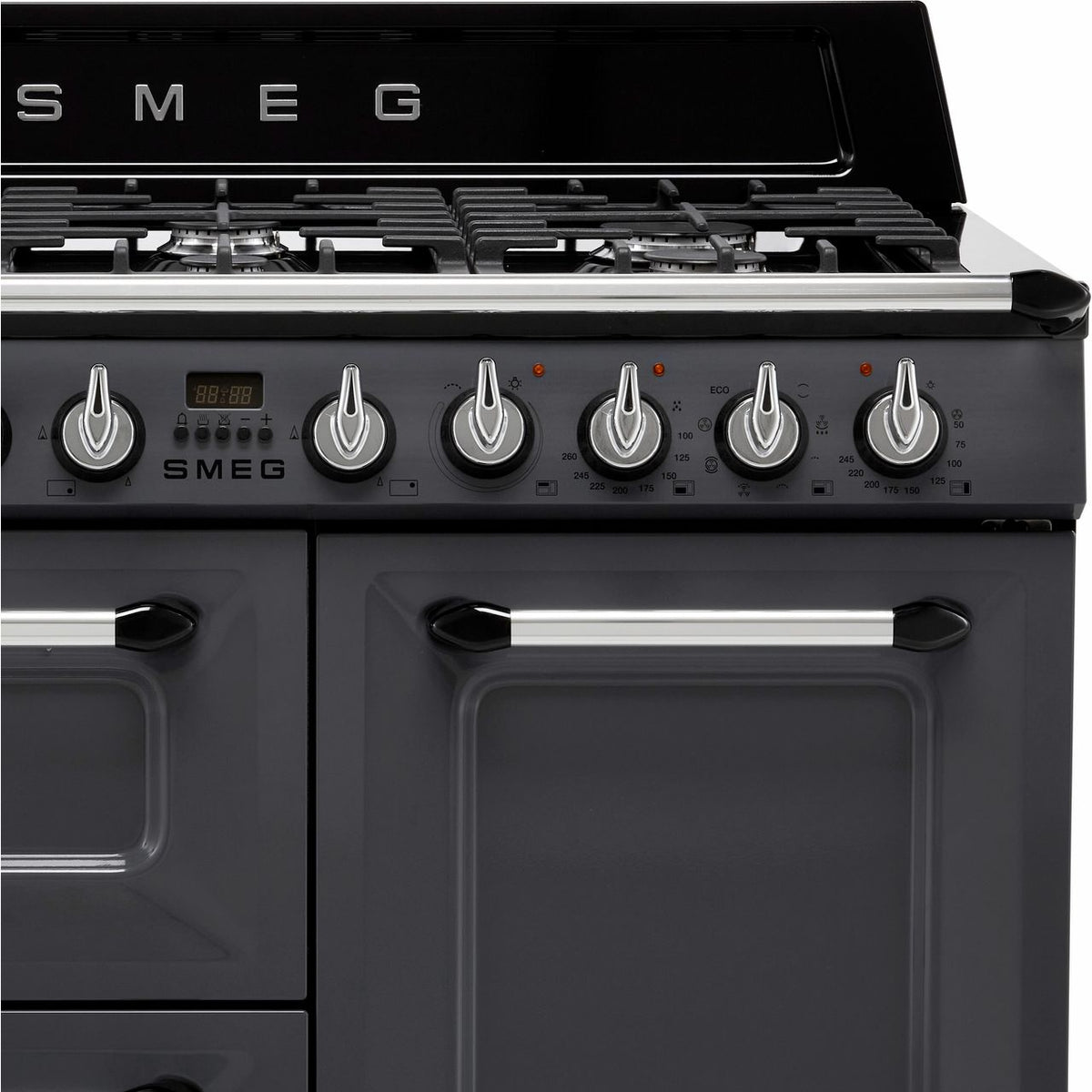 Smeg Victoria TR103GR 100cm Dual Fuel Range Cooker - Slate - A-B Rated