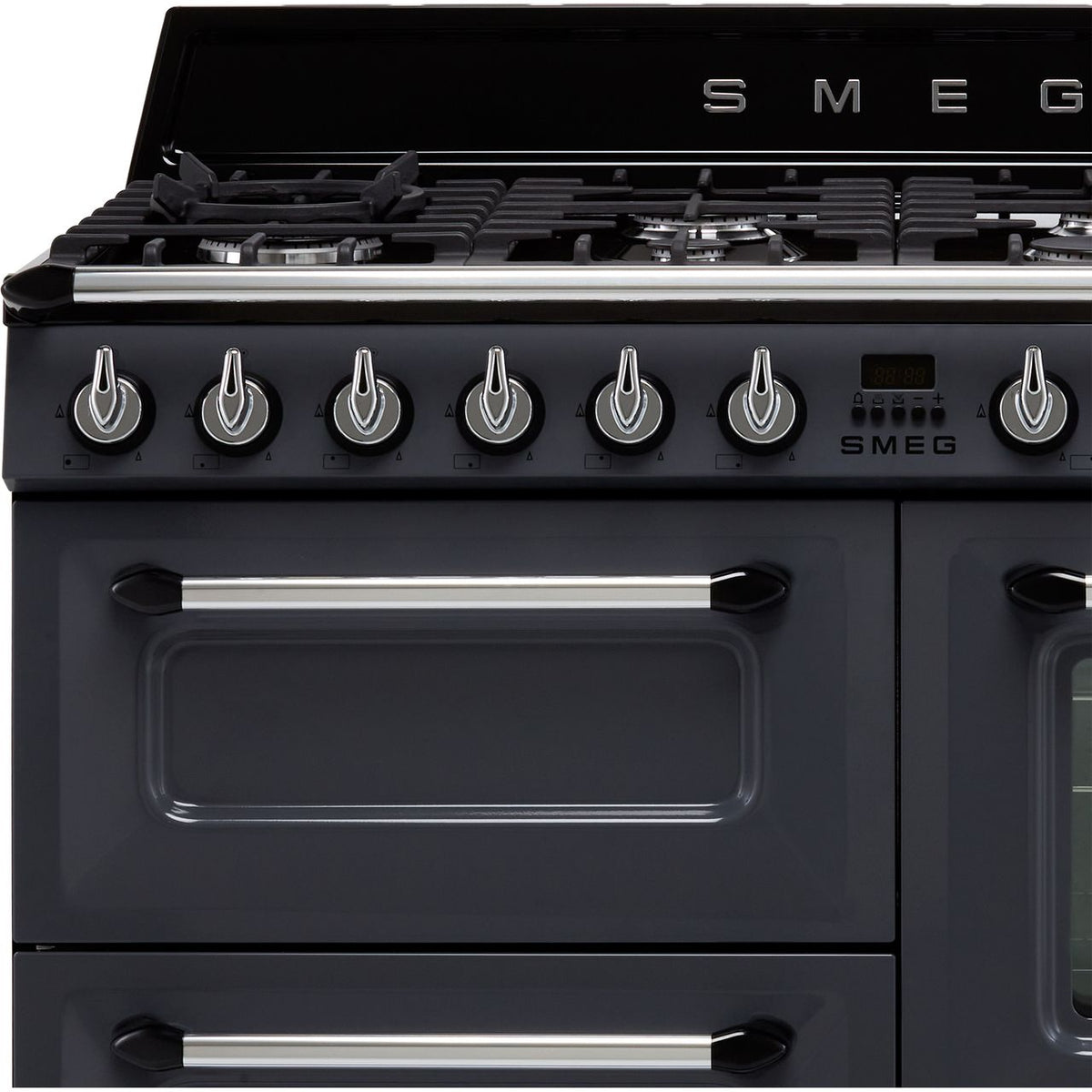 Smeg Victoria TR4110GR 110cm Dual Fuel Range Cooker - Slate - A-A Rated