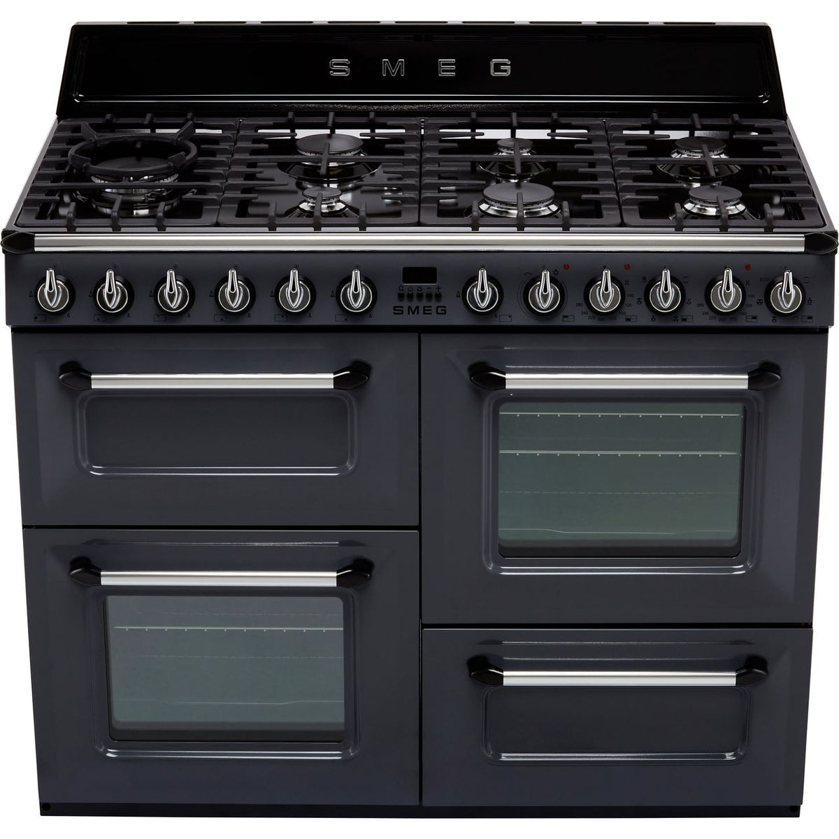 Smeg Victoria TR4110GR 110cm Dual Fuel Range Cooker - Slate - A-A Rated