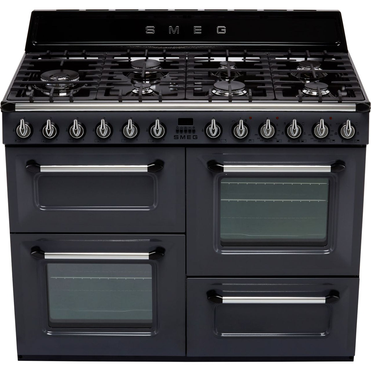 Smeg Victoria TR4110GR 110cm Dual Fuel Range Cooker - Slate - A-A Rated