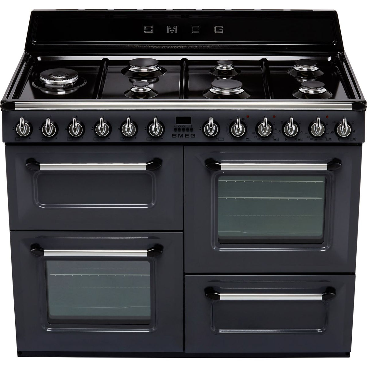 Smeg Victoria TR4110GR 110cm Dual Fuel Range Cooker - Slate - A-A Rated