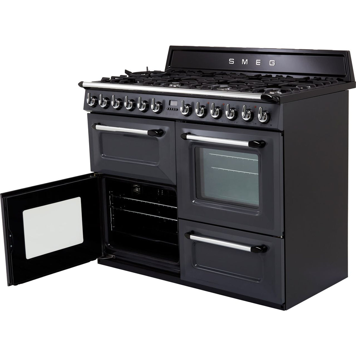 Smeg Victoria TR4110GR 110cm Dual Fuel Range Cooker - Slate - A-A Rated