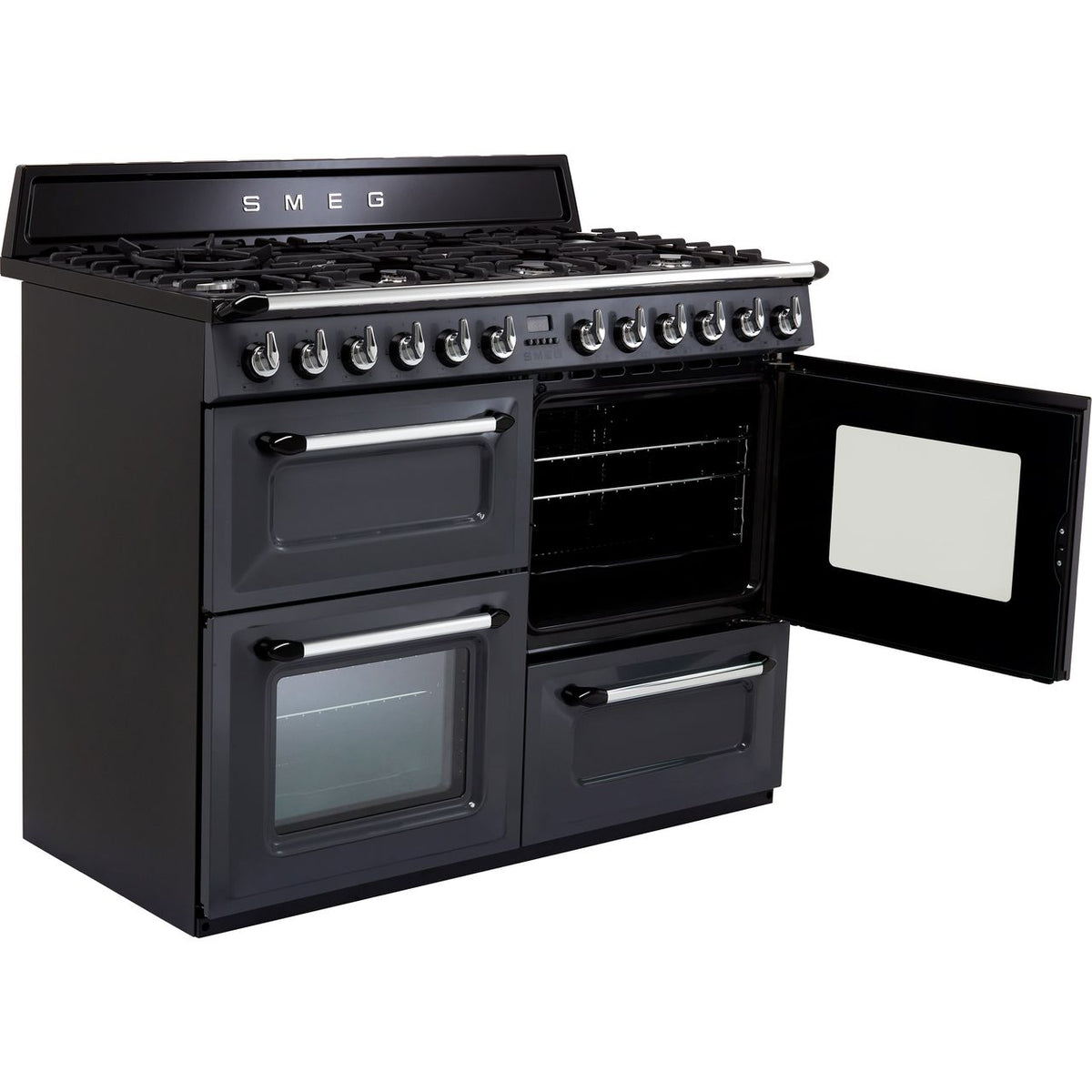 Smeg Victoria TR4110GR 110cm Dual Fuel Range Cooker - Slate - A-A Rated