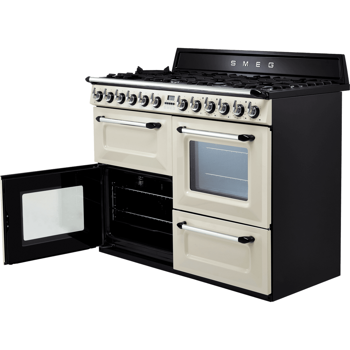 Smeg Victoria TR4110P1 110cm Dual Fuel Range Cooker - Cream - A-A Rated