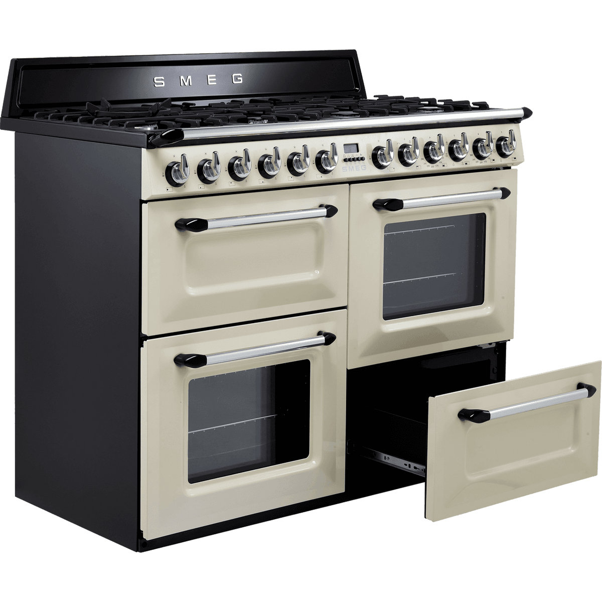 Smeg Victoria TR4110P1 110cm Dual Fuel Range Cooker - Cream - A-A Rated