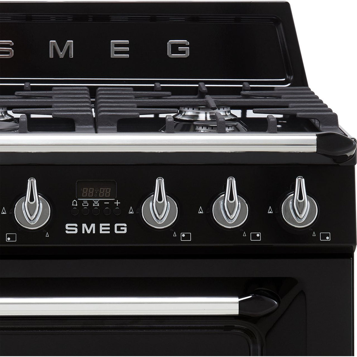 Smeg Victoria TR62BL Dual Fuel Cooker - Black - A-A Rated