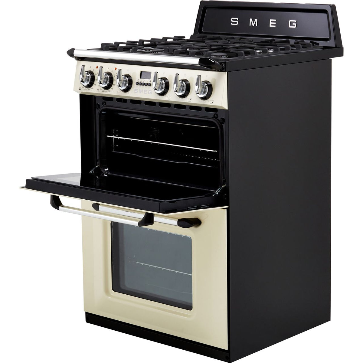 Smeg Victoria TR62P Dual Fuel Cooker - Cream - A-A Rated