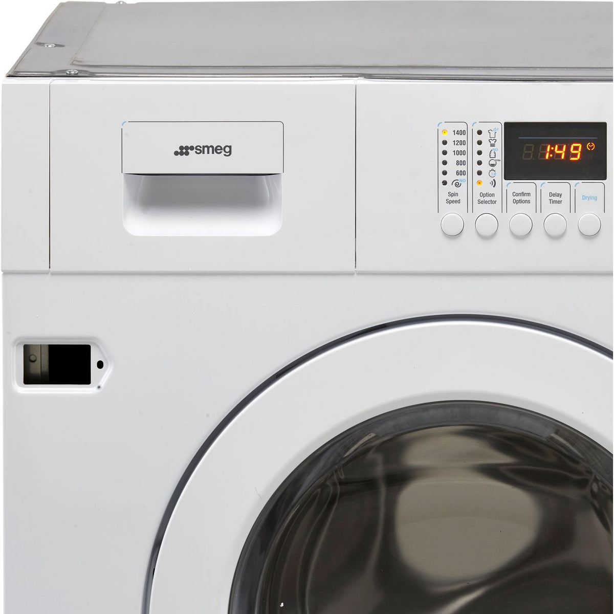 Smeg WDI147D-2 Integrated 7Kg - 4Kg Washer Dryer with 1400 rpm - White - E Rated