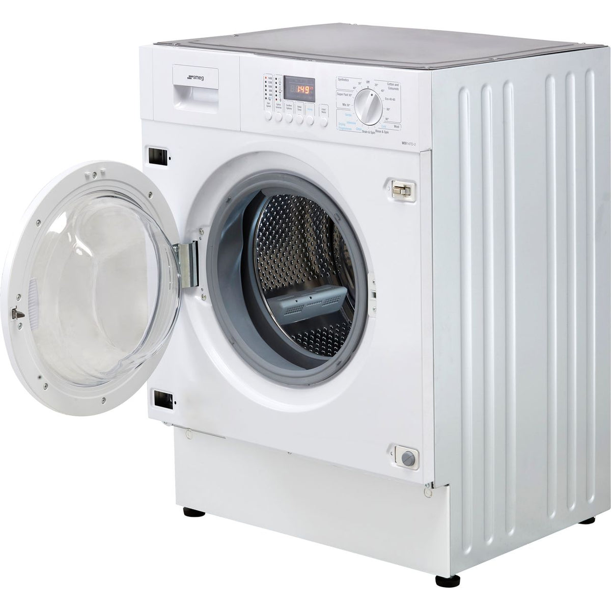 Smeg WDI147D-2 Integrated 7Kg - 4Kg Washer Dryer with 1400 rpm - White - E Rated