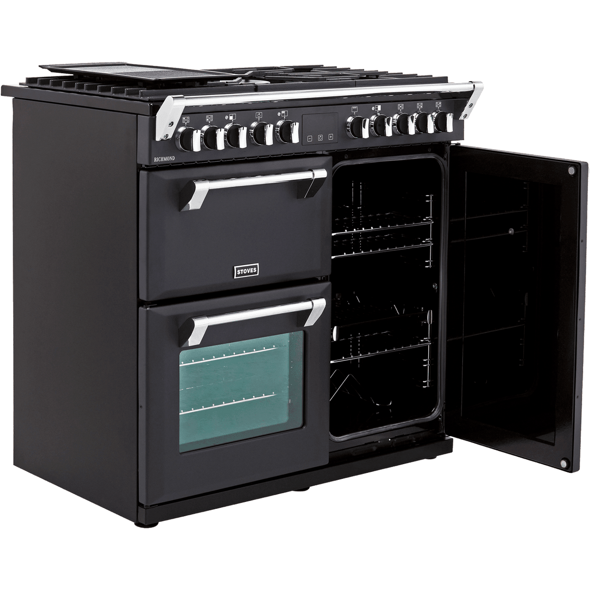 Stoves Richmond S900DF 90cm Dual Fuel Range Cooker - Anthracite - A-A-A Rated