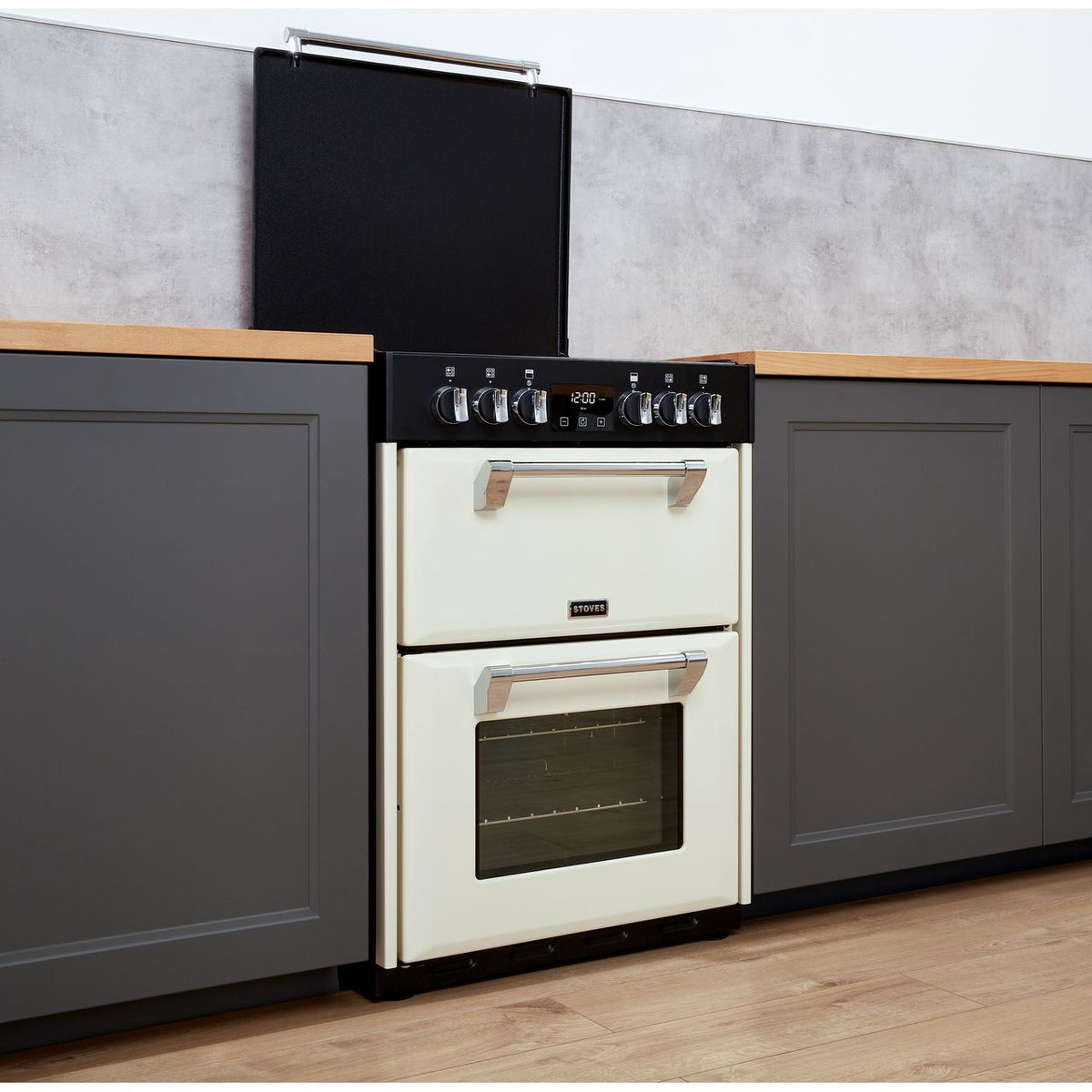 Stoves Richmond600E 60cm Electric Cooker with Ceramic Hob - Cream - A-A Rated