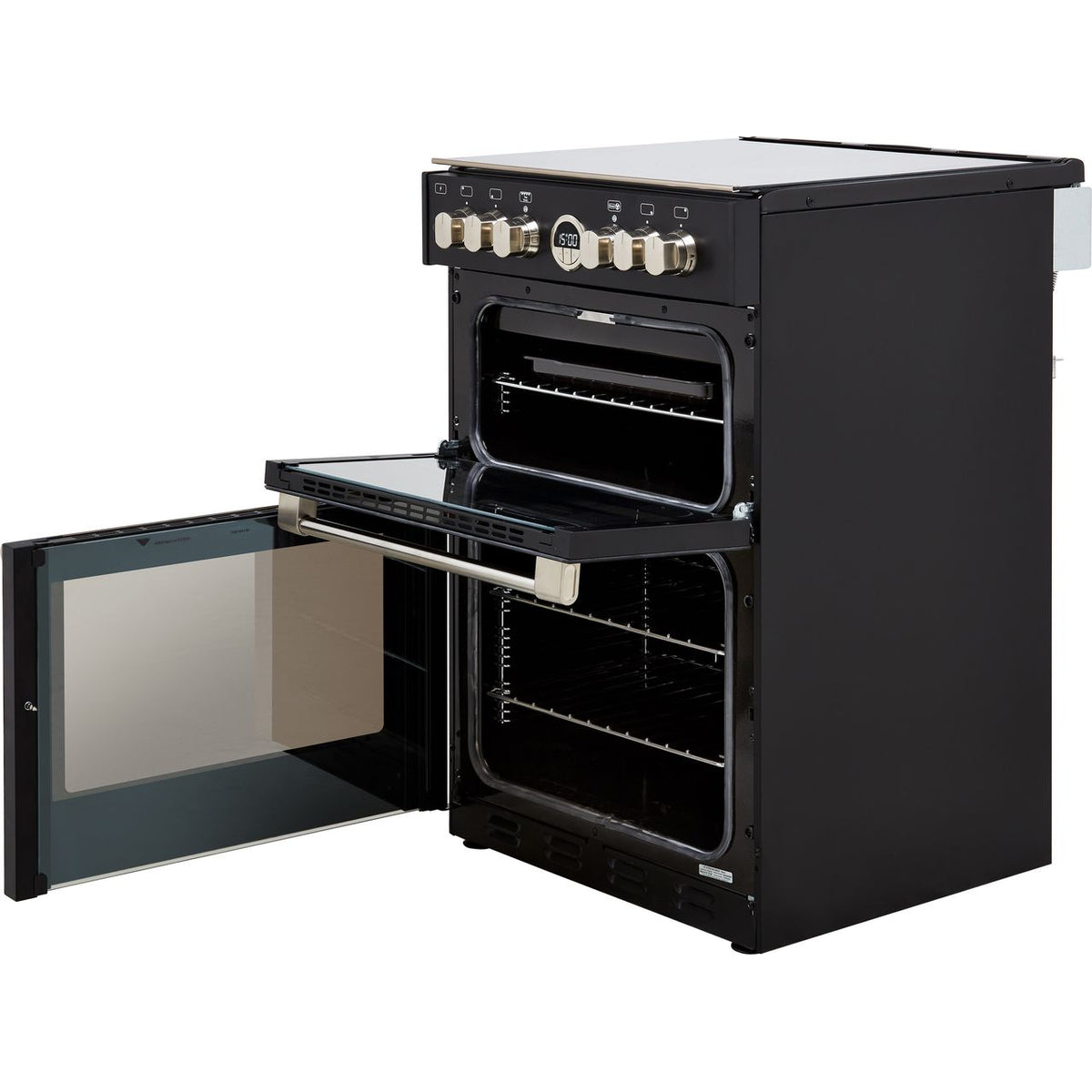 Stoves Sterling STERLING600DF 60cm Dual Fuel Cooker - Black - A-A Rated