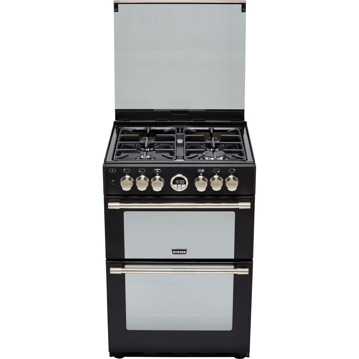 Stoves Sterling STERLING600DF 60cm Dual Fuel Cooker - Black - A-A Rated