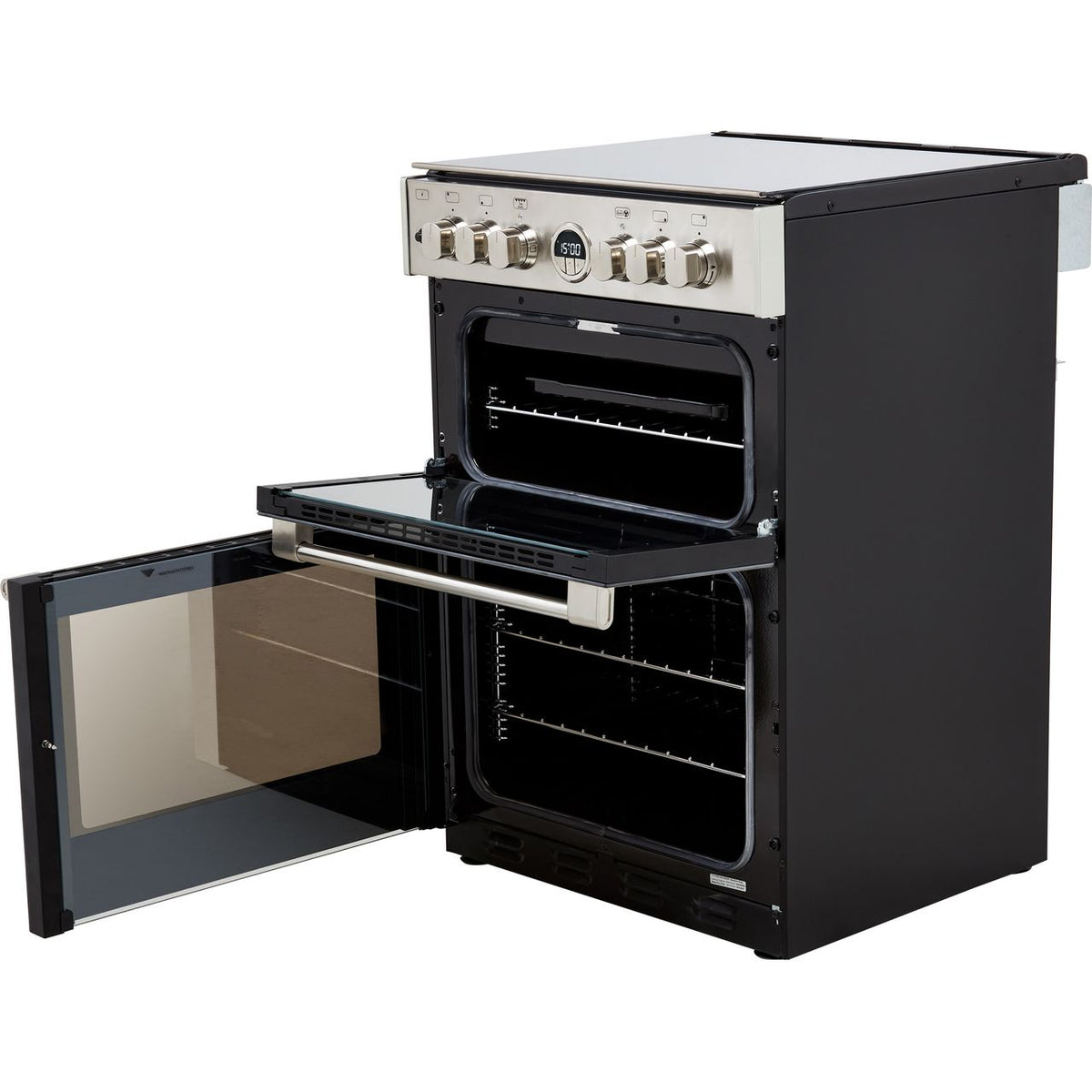 Stoves Sterling STERLING600DF 60cm Dual Fuel Cooker - Stainless Steel - A-A Rated