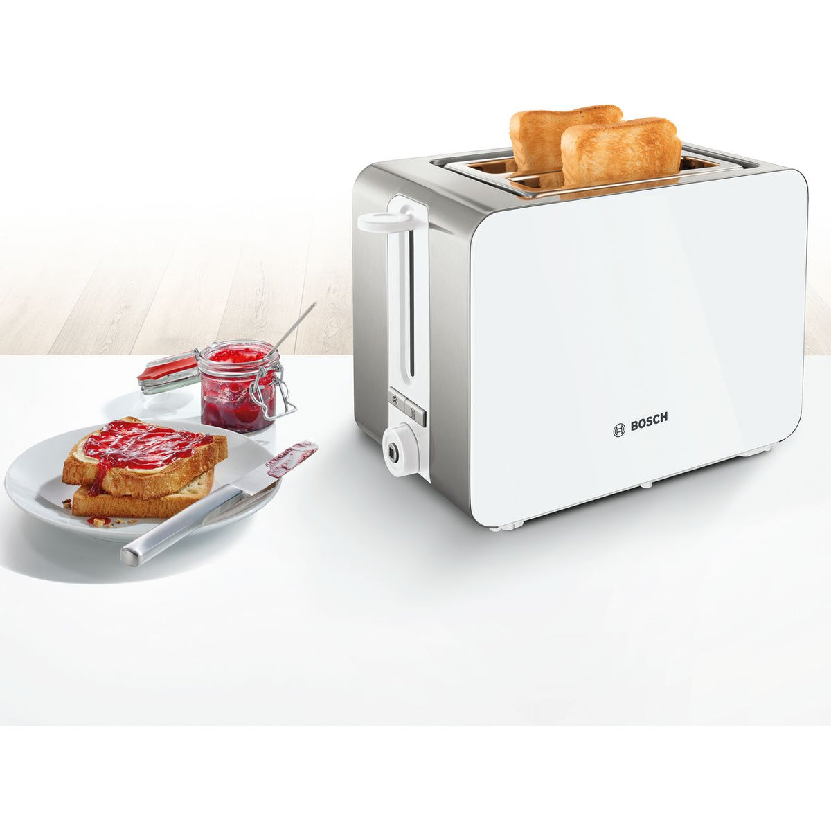 Bosch Sky TAT7201GB 2 Slice Toaster - White