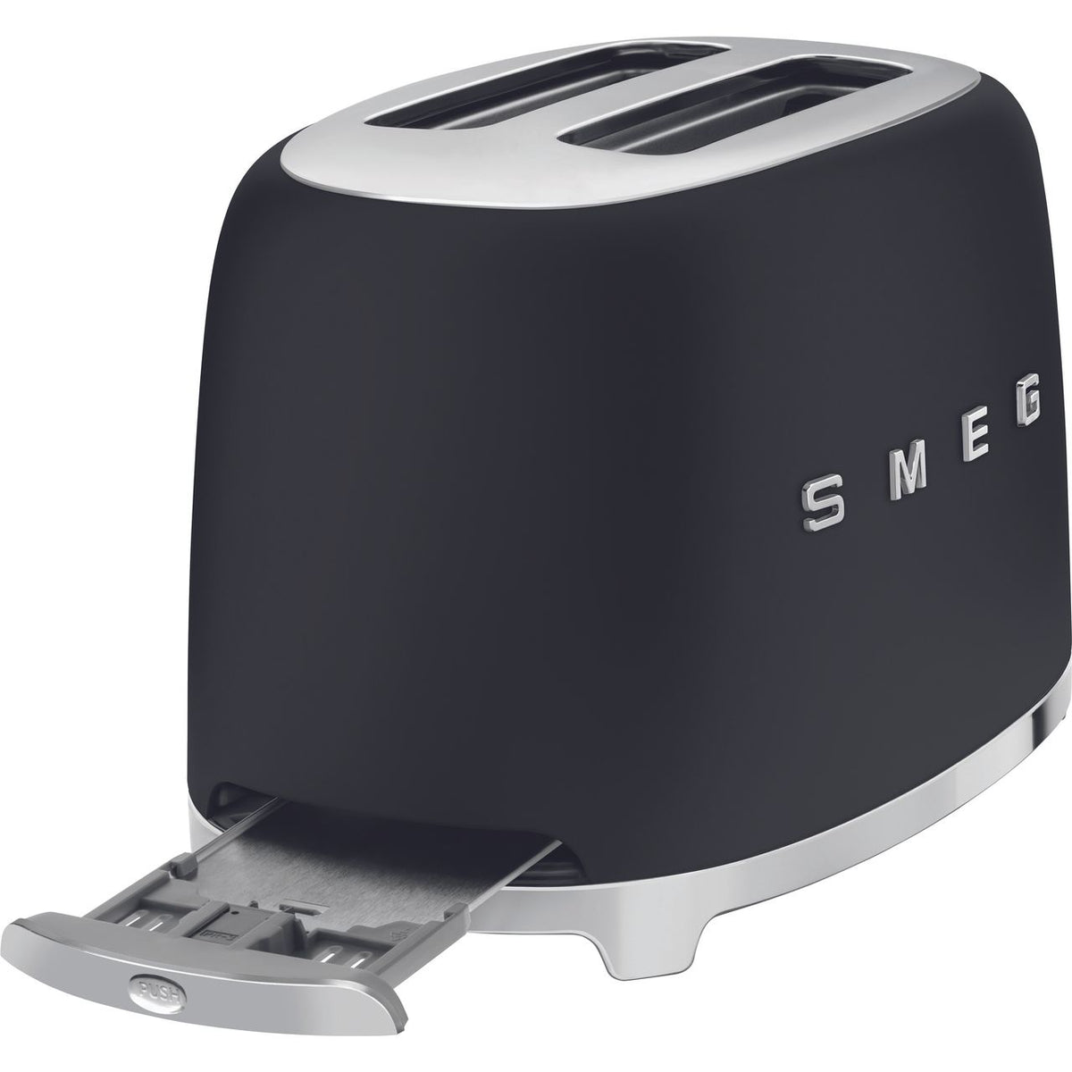 Smeg 50's Retro TSF01BLMUK 2 Slice Toaster - Matte Black