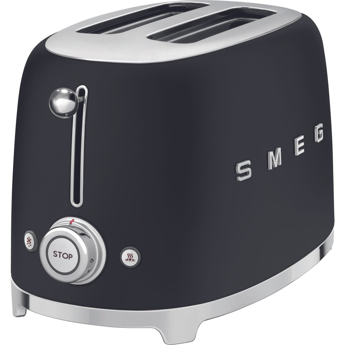 Smeg 50's Retro TSF01BLMUK 2 Slice Toaster - Matte Black