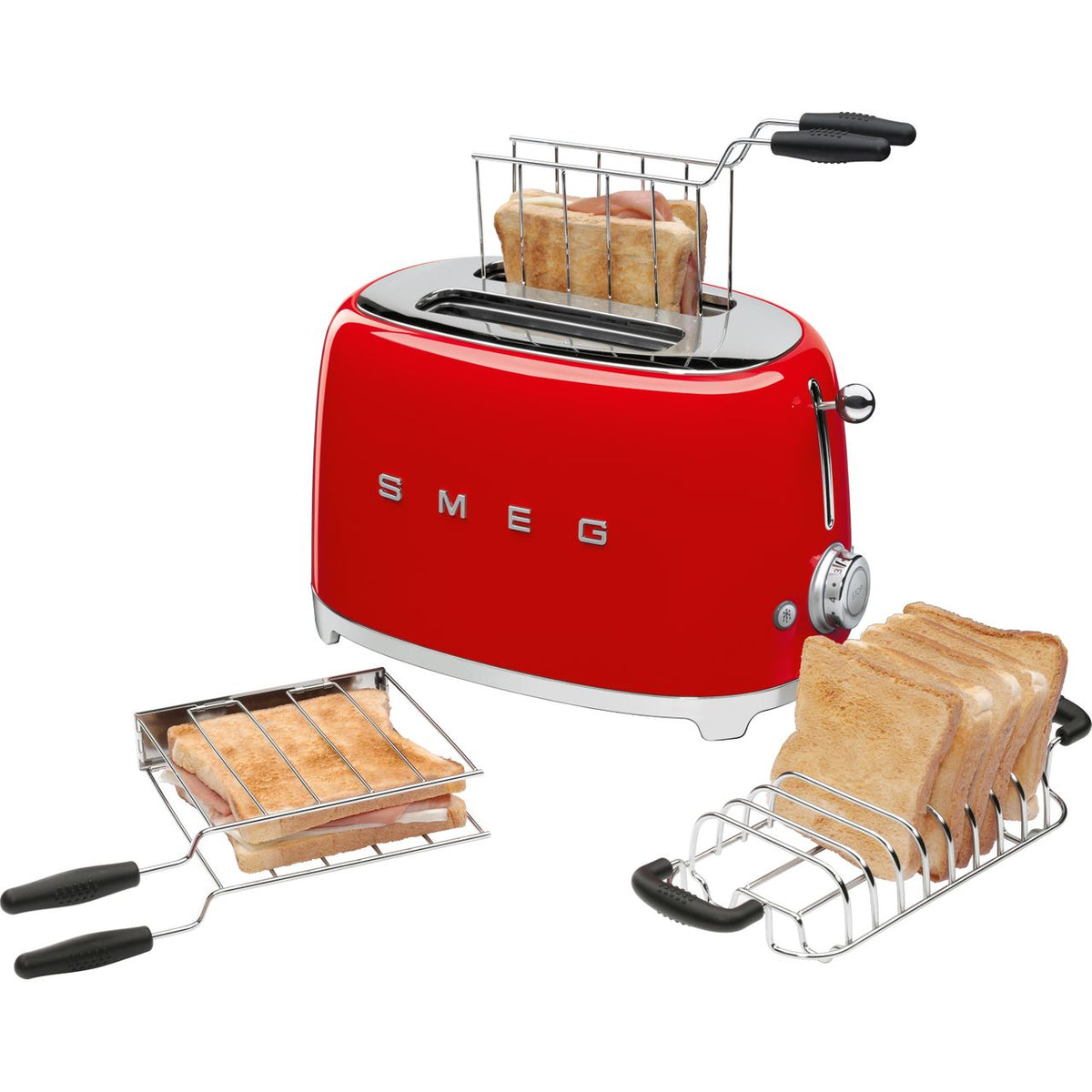 Smeg 50's Retro TSF01RDUK 2 Slice Toaster - Red